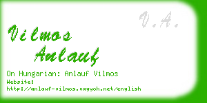 vilmos anlauf business card